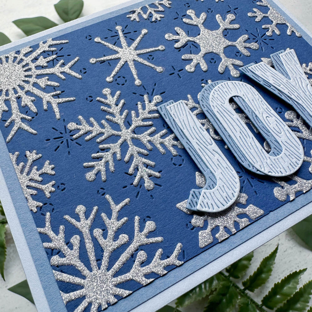 joyful snowflakes holiday card