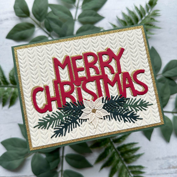 Merry Christmas Foliage Card